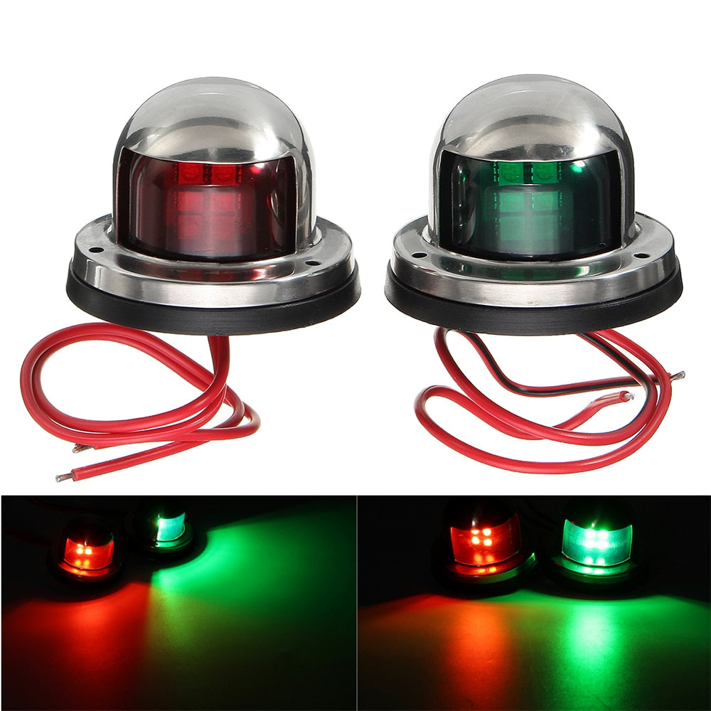 2pcs Red & Green Boat Light 12V LED