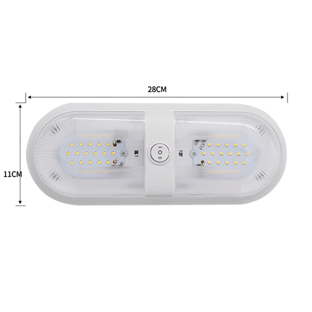 12V 24/48 LED Dome Light Ceiling Lamp with Switch