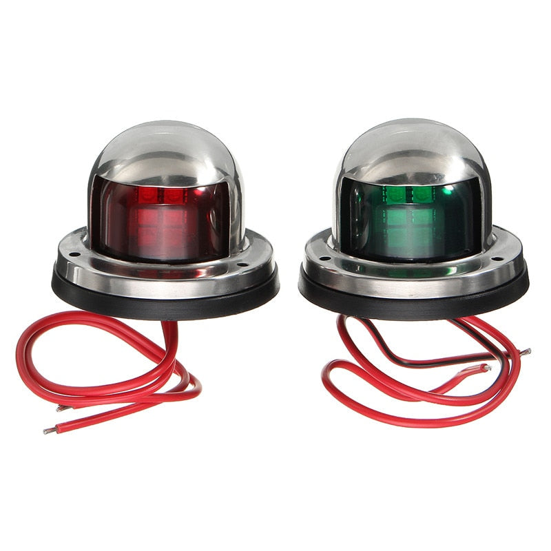 2pcs Red & Green Boat Light 12V LED